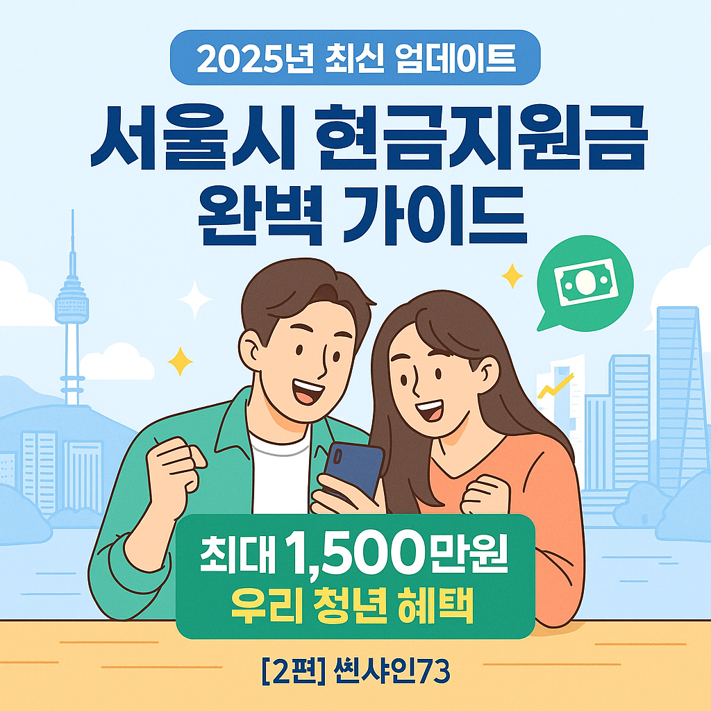 [2편] 서울시 현금지원금 완벽 가이드 - 서울시민만의 특별 혜택