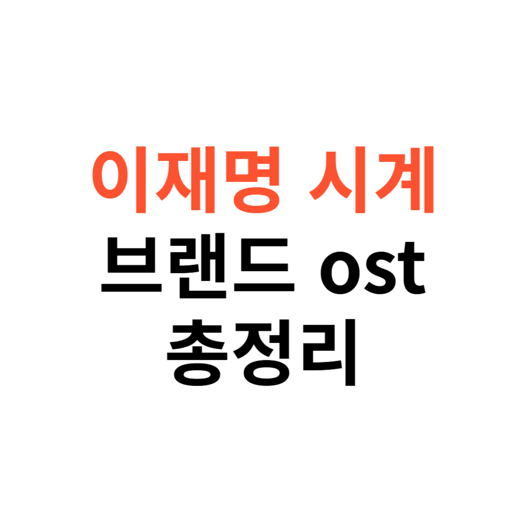 이재명 시계 브랜드