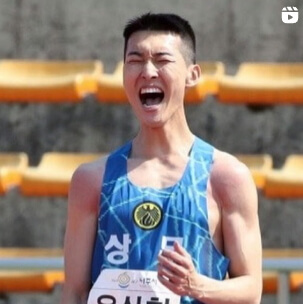 우상혁 선수 경기 이미지