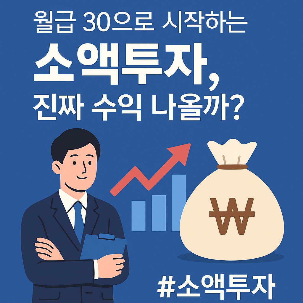월급 30으로 시작하는 소액투자 수익 가능성을 묻는 재테크 질문형 썸네일