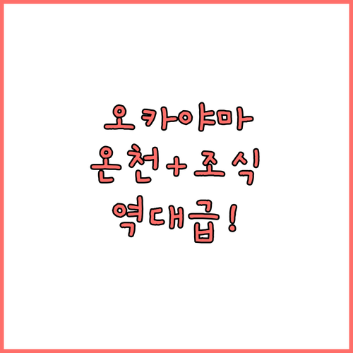 오카야마 구라시키 호텔 비교 분석 도..