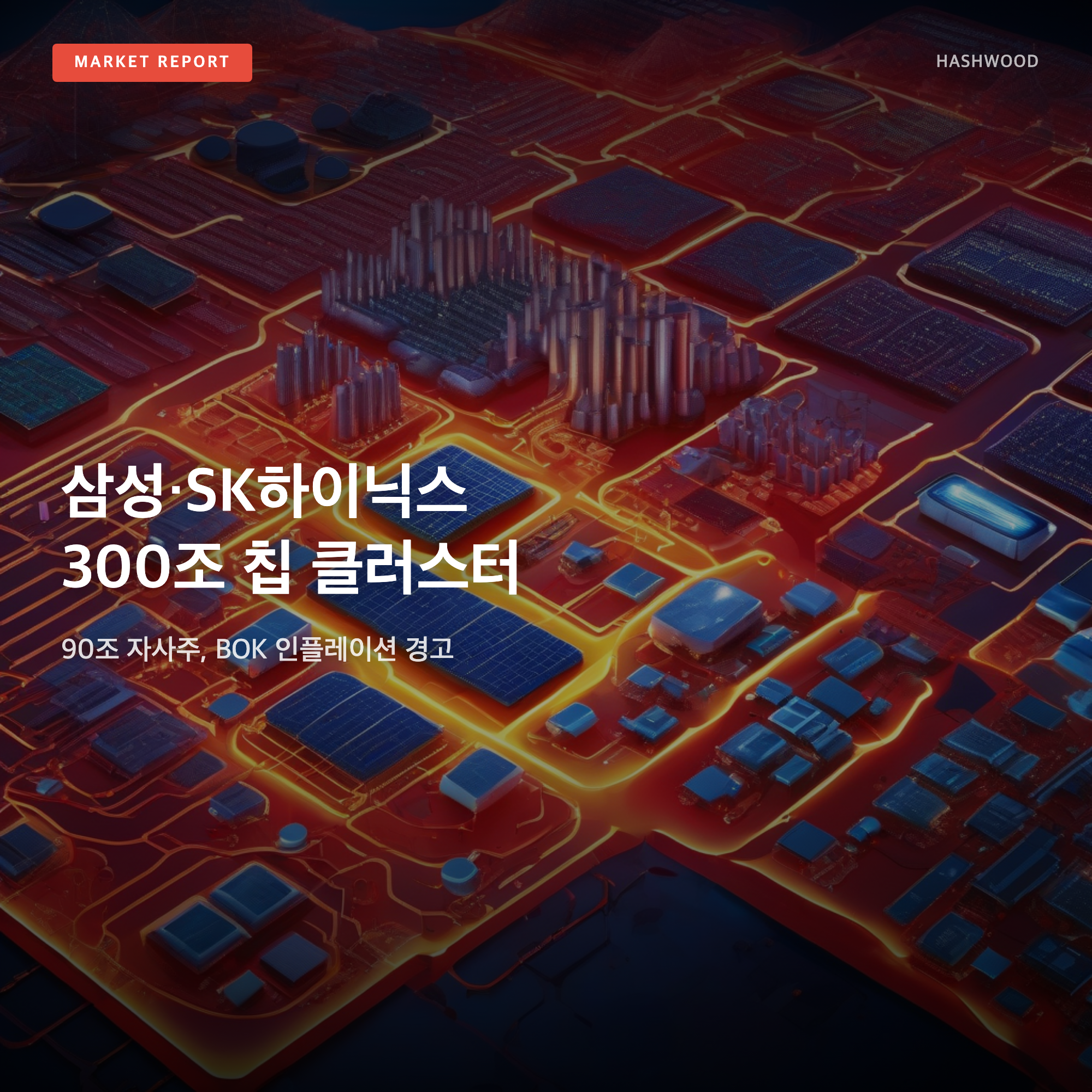 삼성·SK하이닉스 300조 호남 칩 클러스터 — 삼성 90조 자사주, BOK 인플레이션 경고