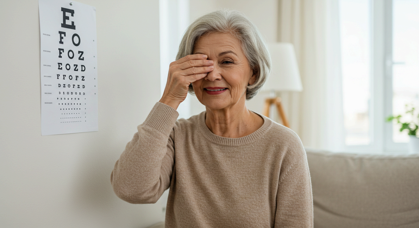 황반변성 자가진단&amp;#44; 중심 시야 흐림 체크