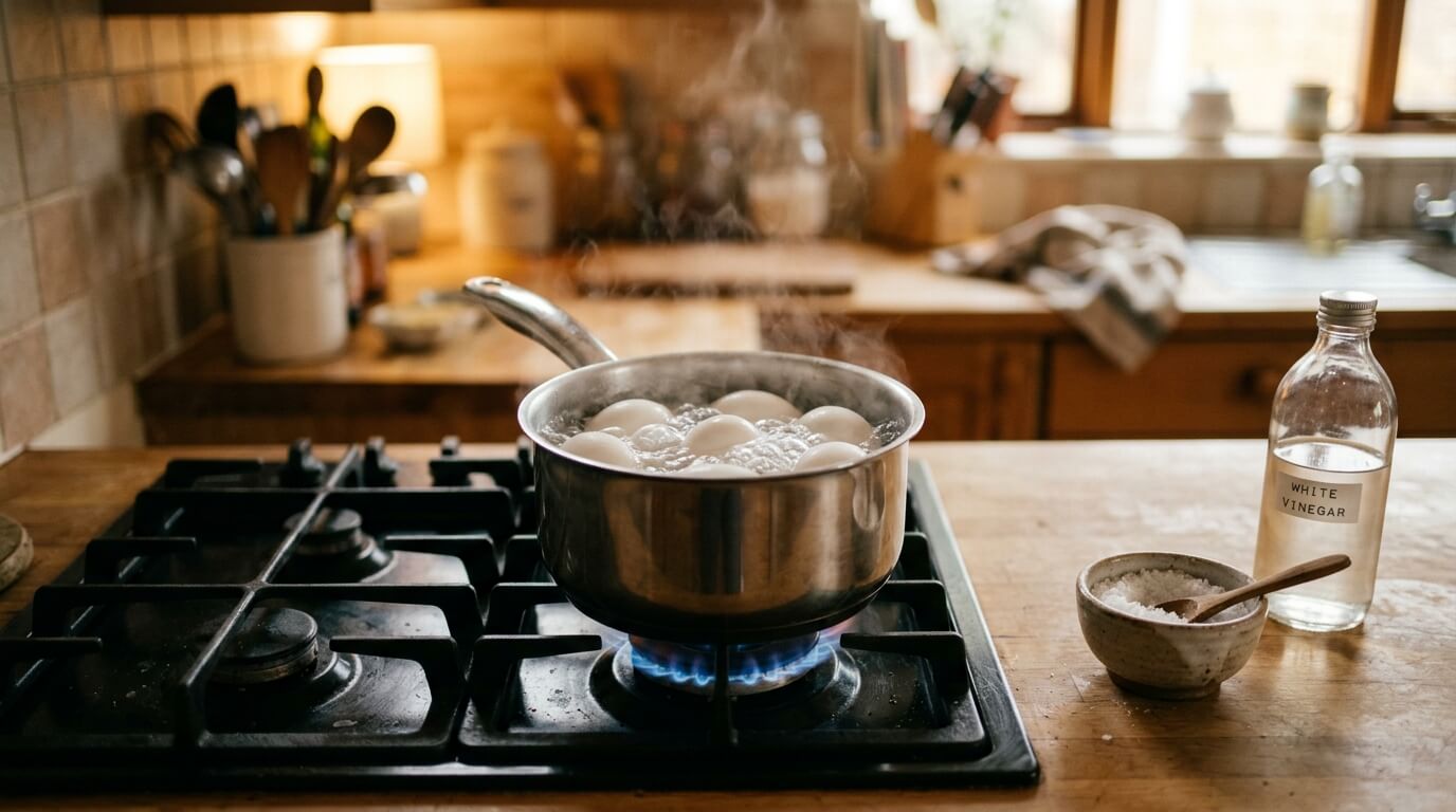 계란 삶는 법 소금 식초 넣기 껍질 잘 벗기는 원리