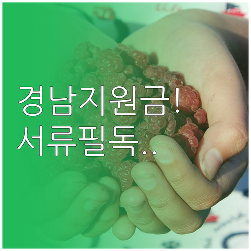 5월 경남 생활지원금 신청 기간과 필..