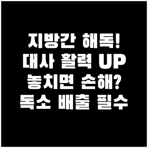 비알콜성 지방간 보조제: 대사 기능 ..