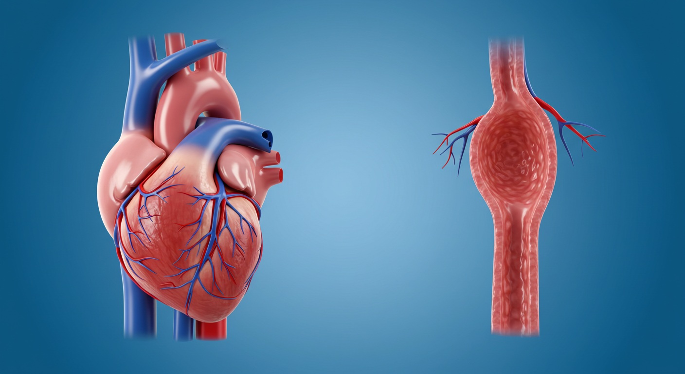 건강한 심장과 혈관을 상징하는 이미지