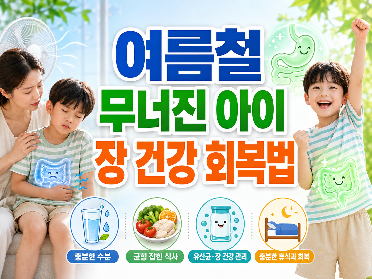 아이 장 건강 (장염 회복, 면역력, 프로바이오틱스)