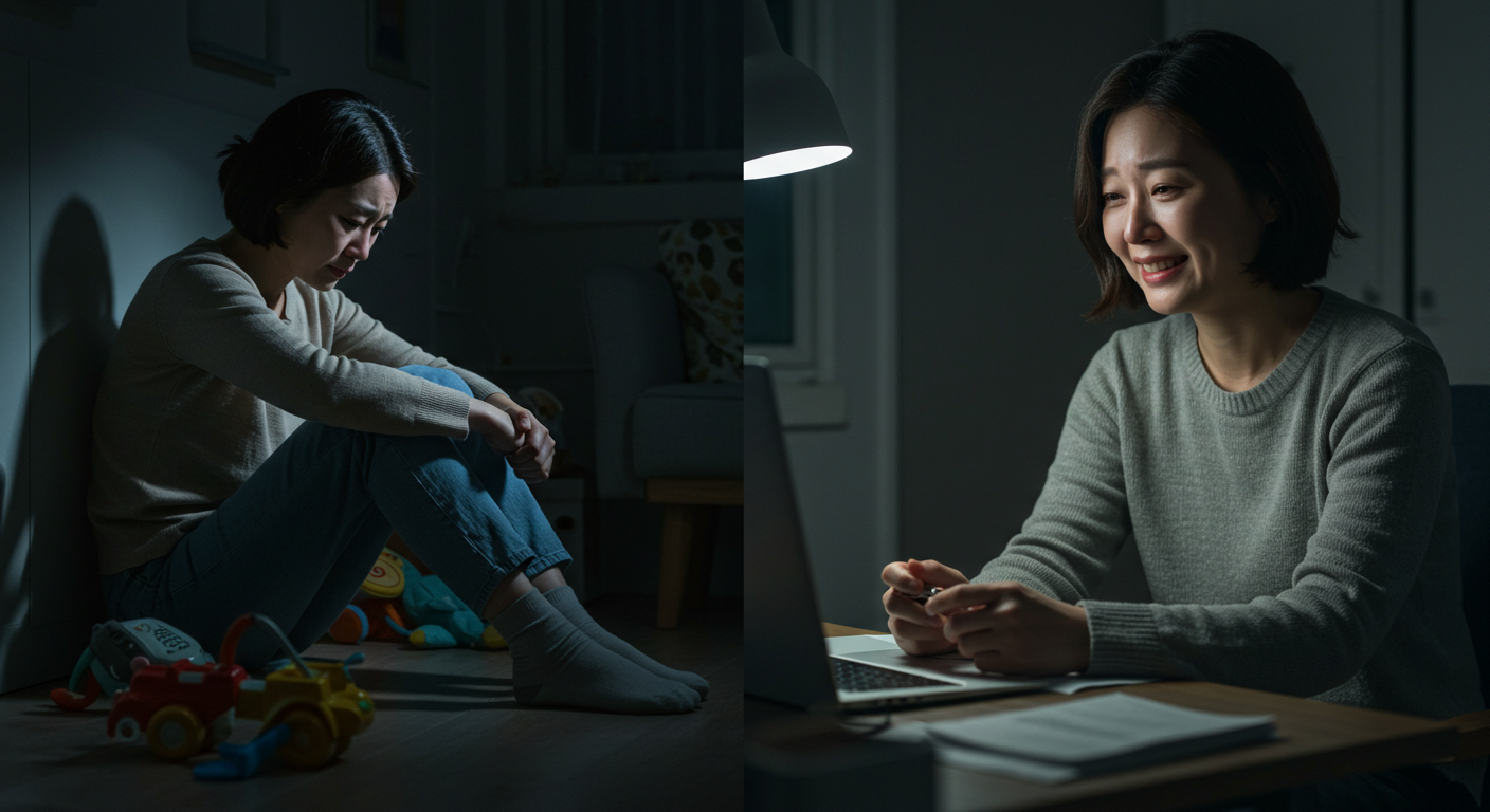 워킹맘의 눈물: 회사에선 미소, 집에선 오열 (역할 갈등, 정체성 위기)