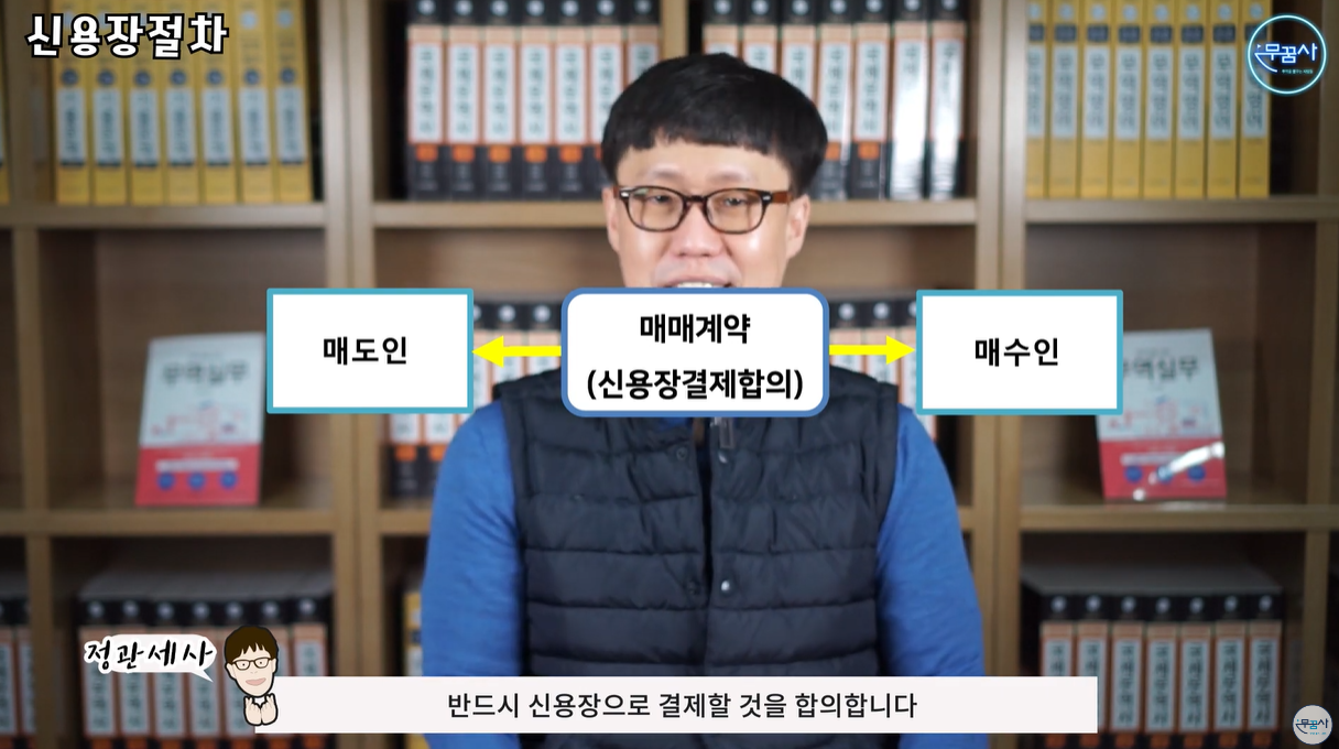 매도인과 매수인이 매매계약에서 신용장 결제 합의