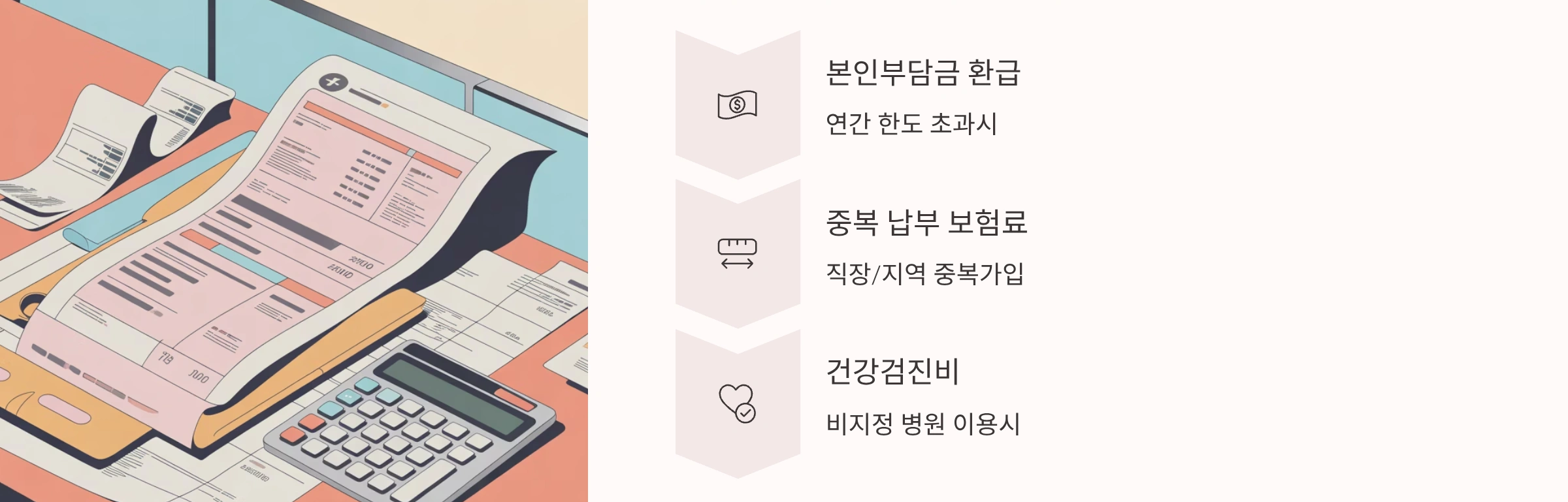 환급 가능한 건강보험 항목