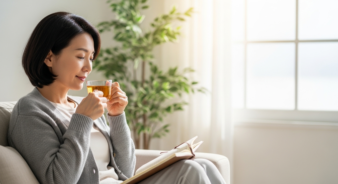 갱년기 증상을 자연스럽게 관리하는 한국 중년 여성