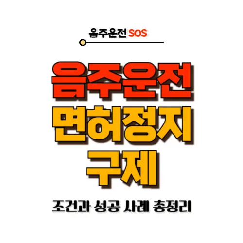 음주운전 면허정지 구제