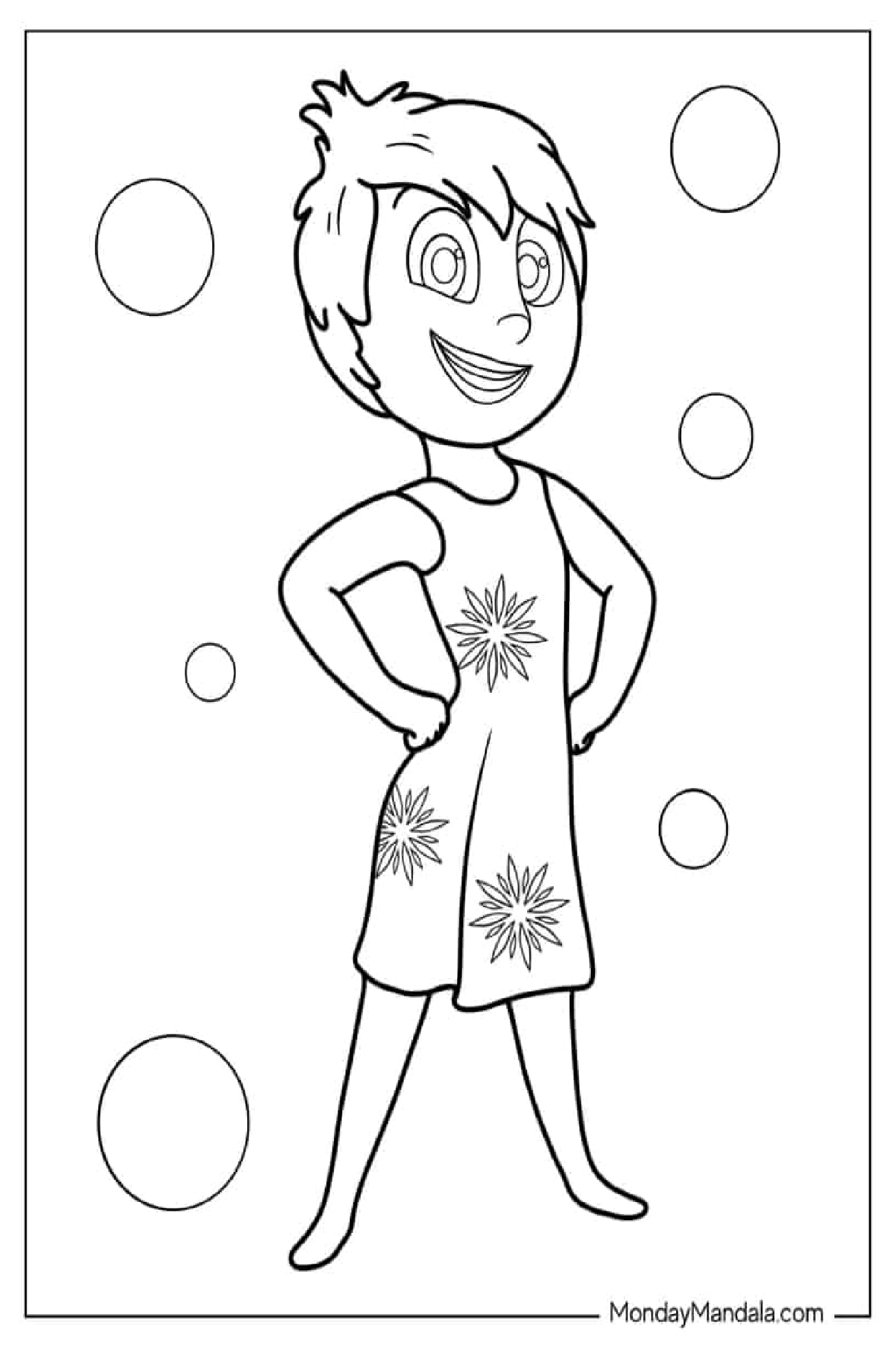 인사이드아웃 색칠공부 디즈니 도안