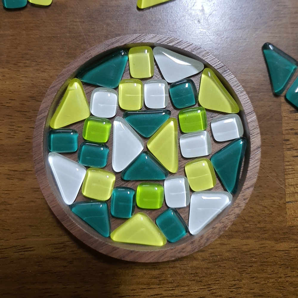 하비풀 타일 티 코스터