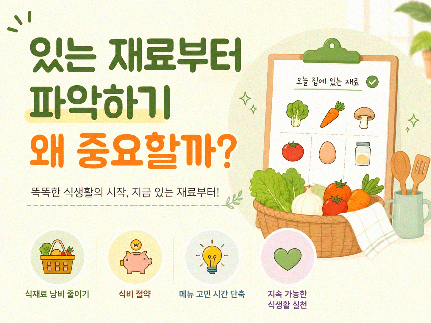 식단표 짜고 장보기, 이게 왜 어렵지