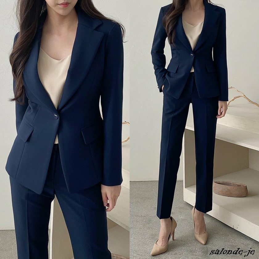 가을 여성정장 세트 슬림 세미정장 명품스타일 면접정장 여자셋업 수트