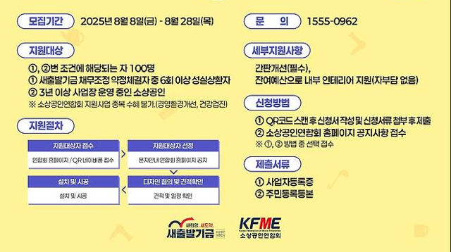 2025 소상공인 경영환경개선&middot;건강검진 신청 방법과 서류 안내