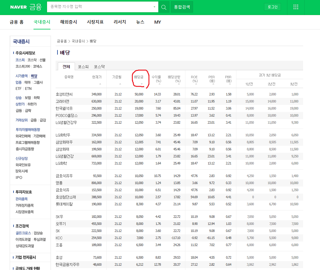 네이버 금융 캡쳐3