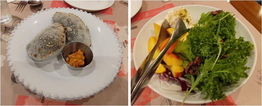 이벤트 세트 메뉴 식전빵, 샐러드