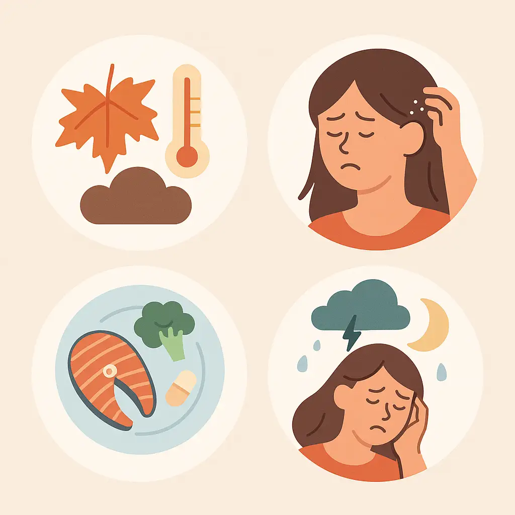 가을 탈모의 주요 원인