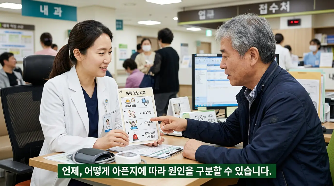 뒷골이 땡기는 증상 아침에 심한 경우 팔저림 스트레스 후 구별법