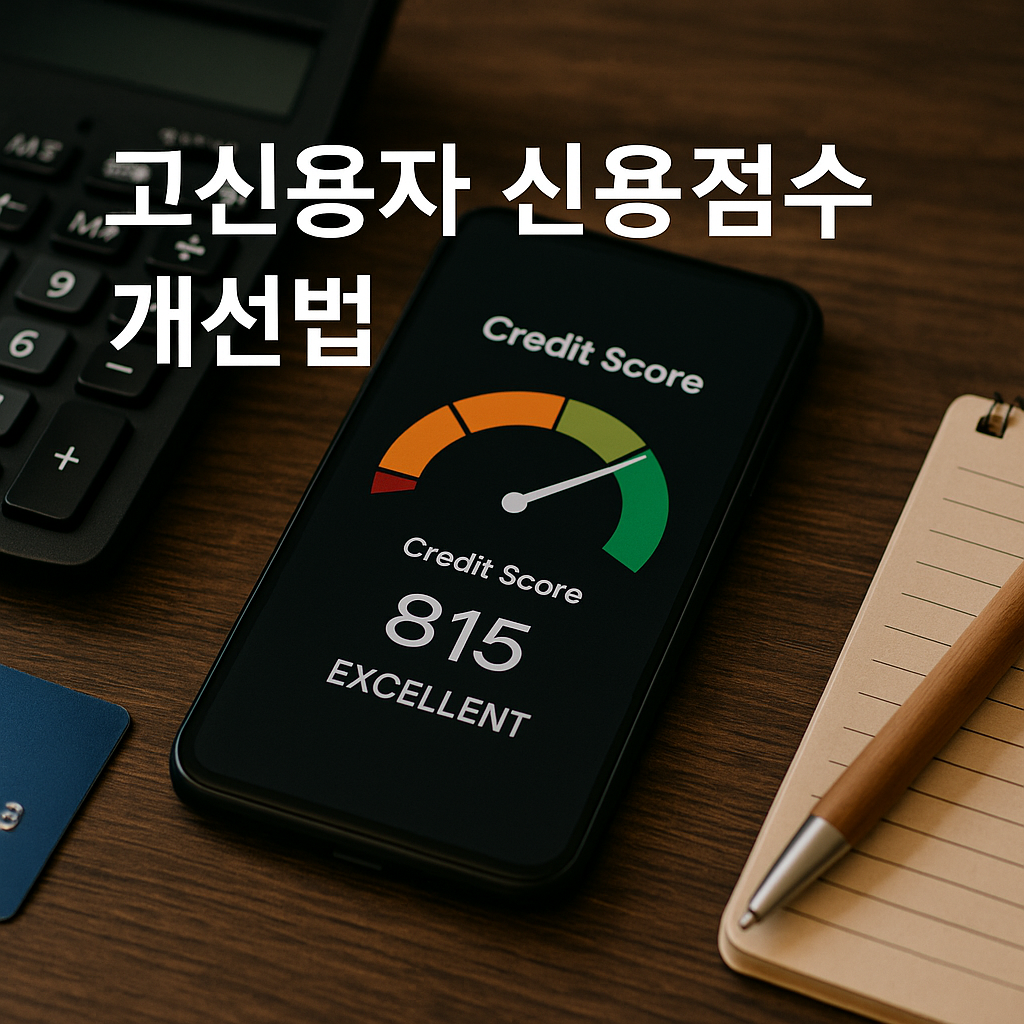 고신용자 신용점수 개선법 관련 이미지