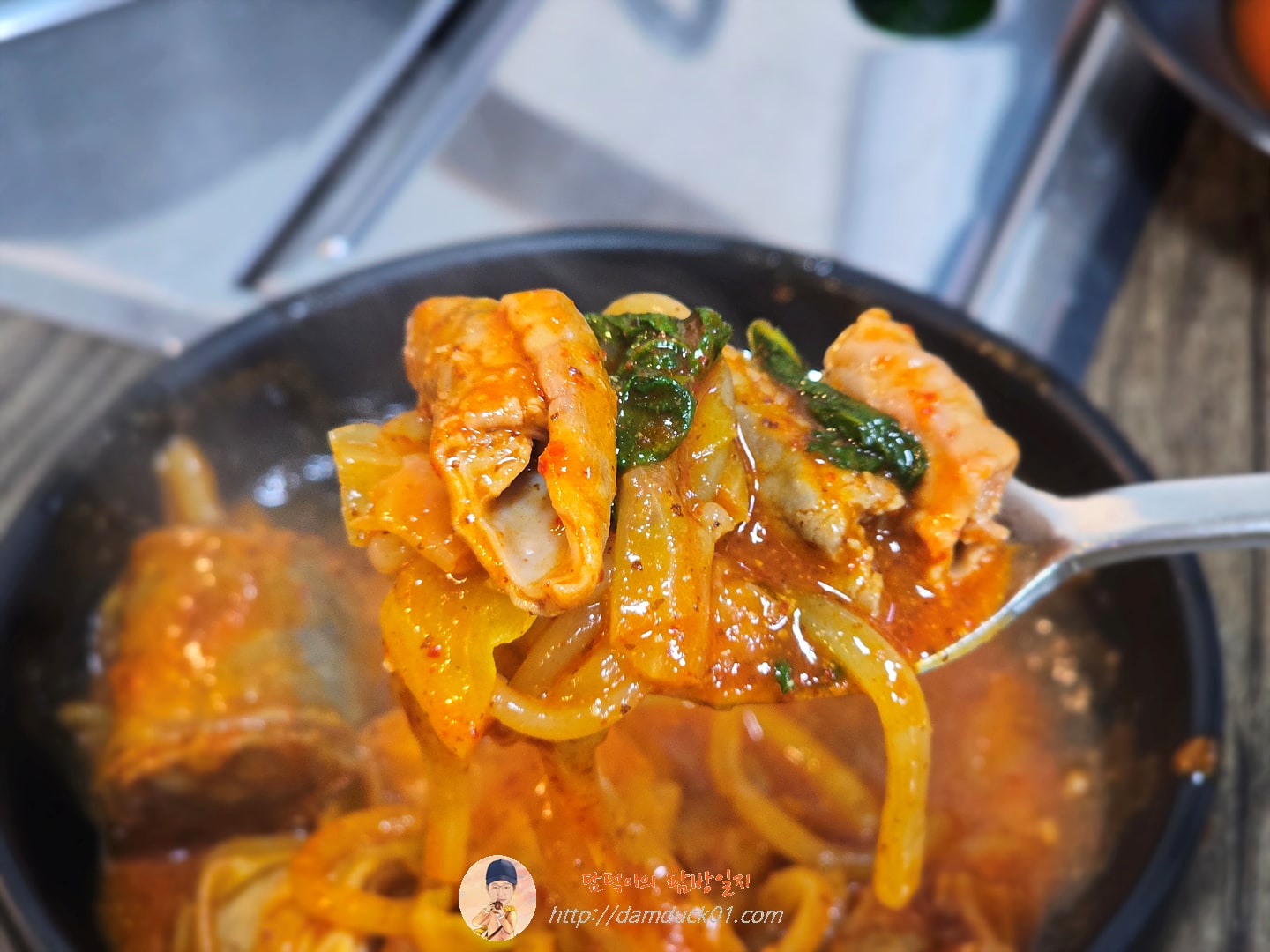 순대곱창볶음