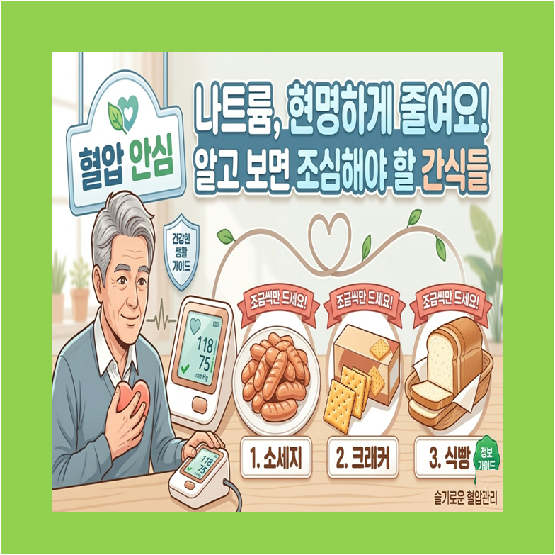 고혈압 환자가 조심해야 할 의외의 식품 3가지