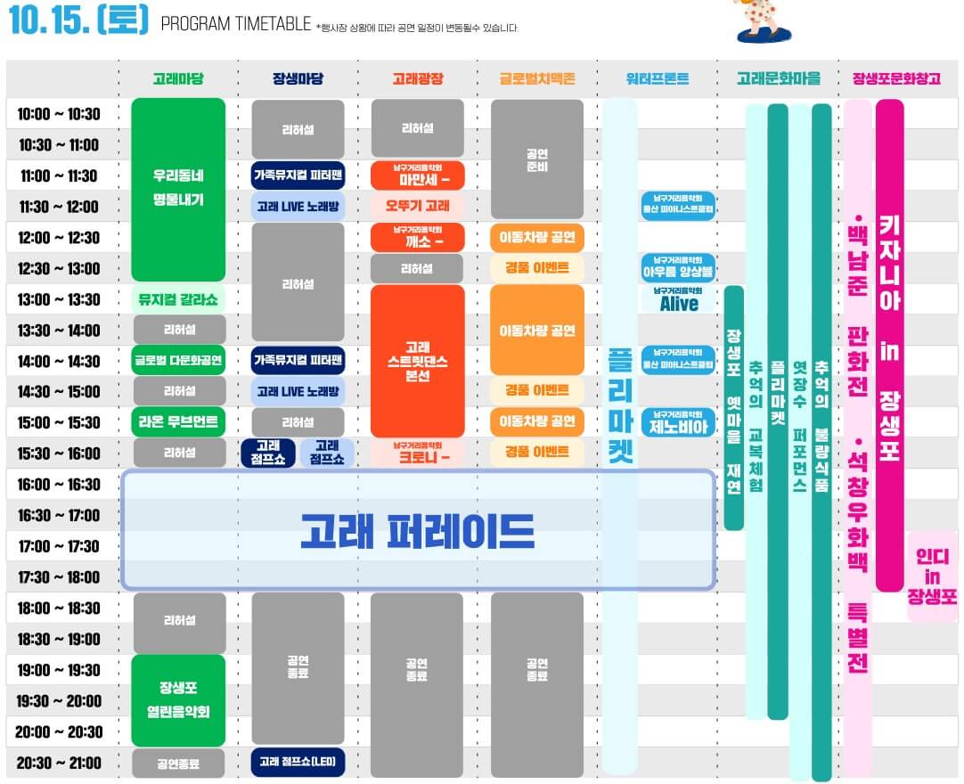 2022 울산고래축제일정표