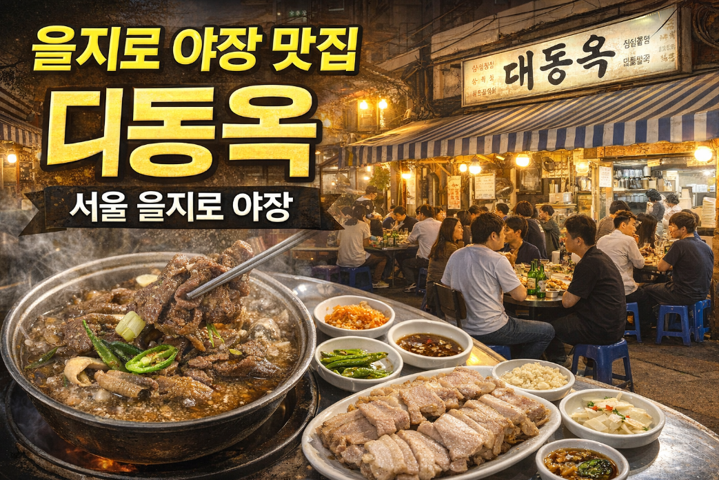 서울 을지로 야장 맛집 대동옥, 이것만 알면 끝