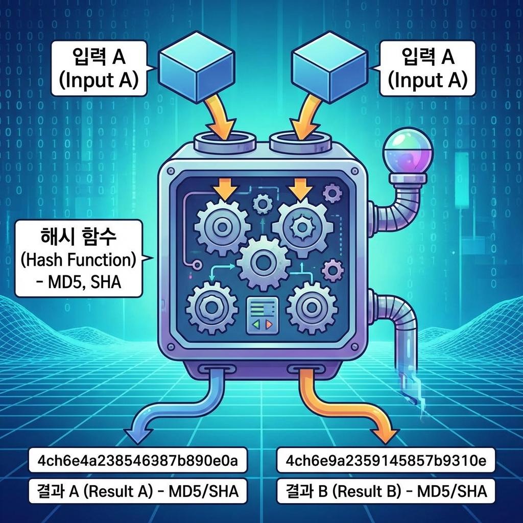 해시 함수의 비밀: 데이터 무결성과 보안 알고리즘 원리