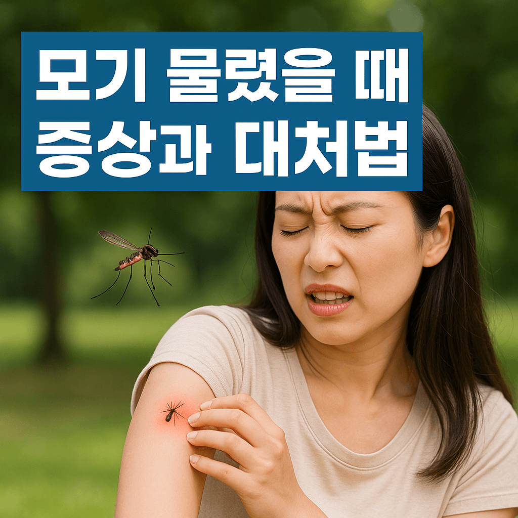 모기 물렸을 때 증상과 대처법 – 감염, 알레르기 반응, 응급처치까지