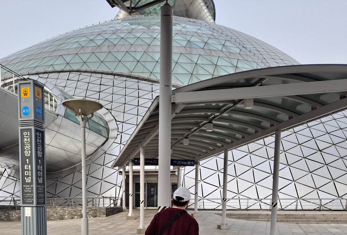 주차장에서-인천공항1여객터미널 -가는길