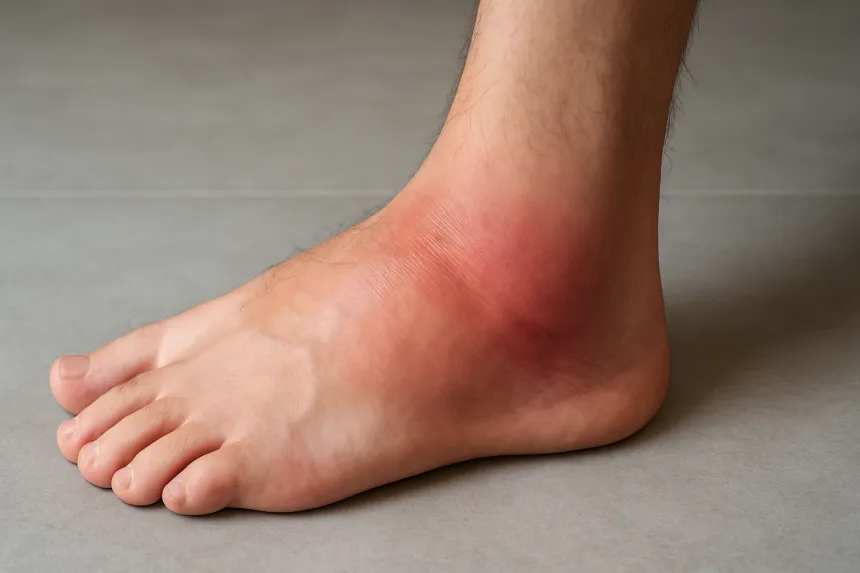 발목 접질렀을 때 붓는 이유