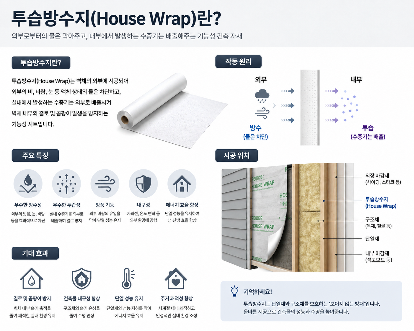투습방수지(House Wrap)란