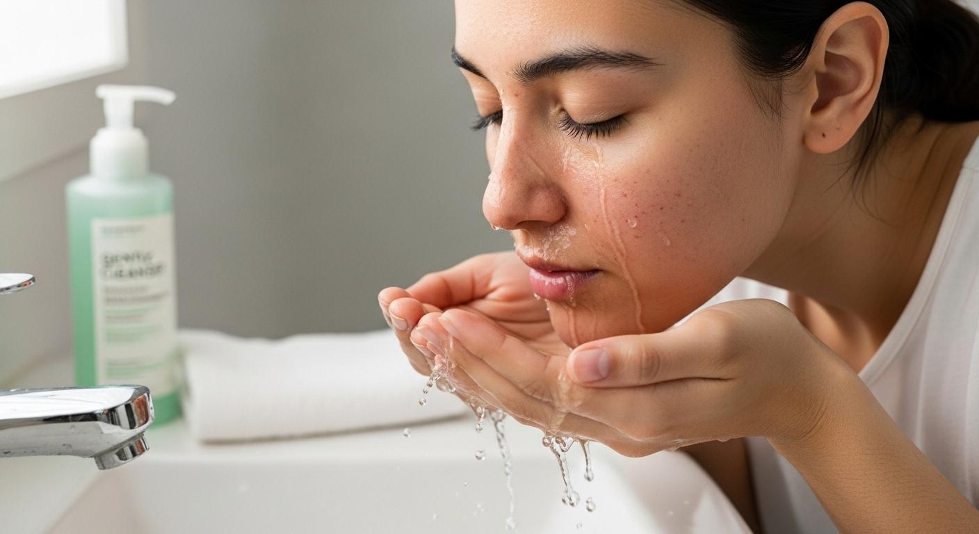 검버섯레이저 시술후 세수