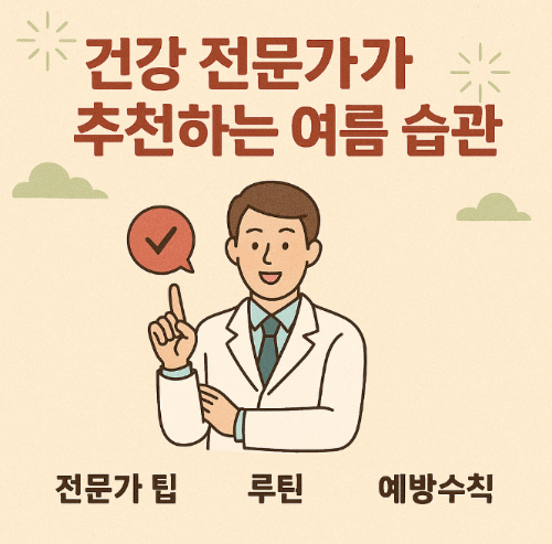 건강 전문가가 추천하는 여름 습관 (전문가 팁, 루틴, 예방수칙)