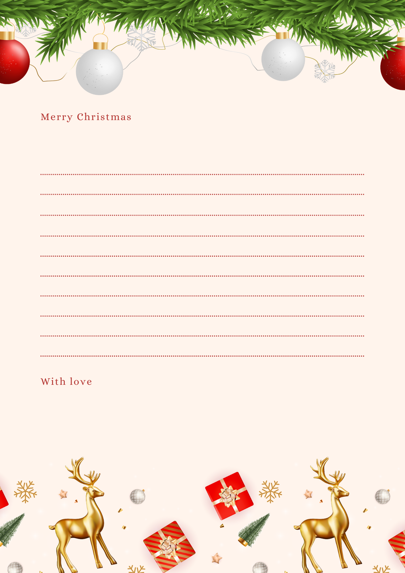 크리스마스 겨울 편지지 무료 다운로드 이미지 모음