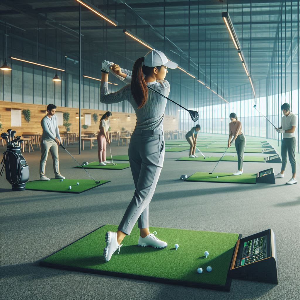 실내골프연습장 배경