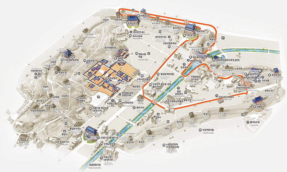 화성어차 운행 노선 코스 지도