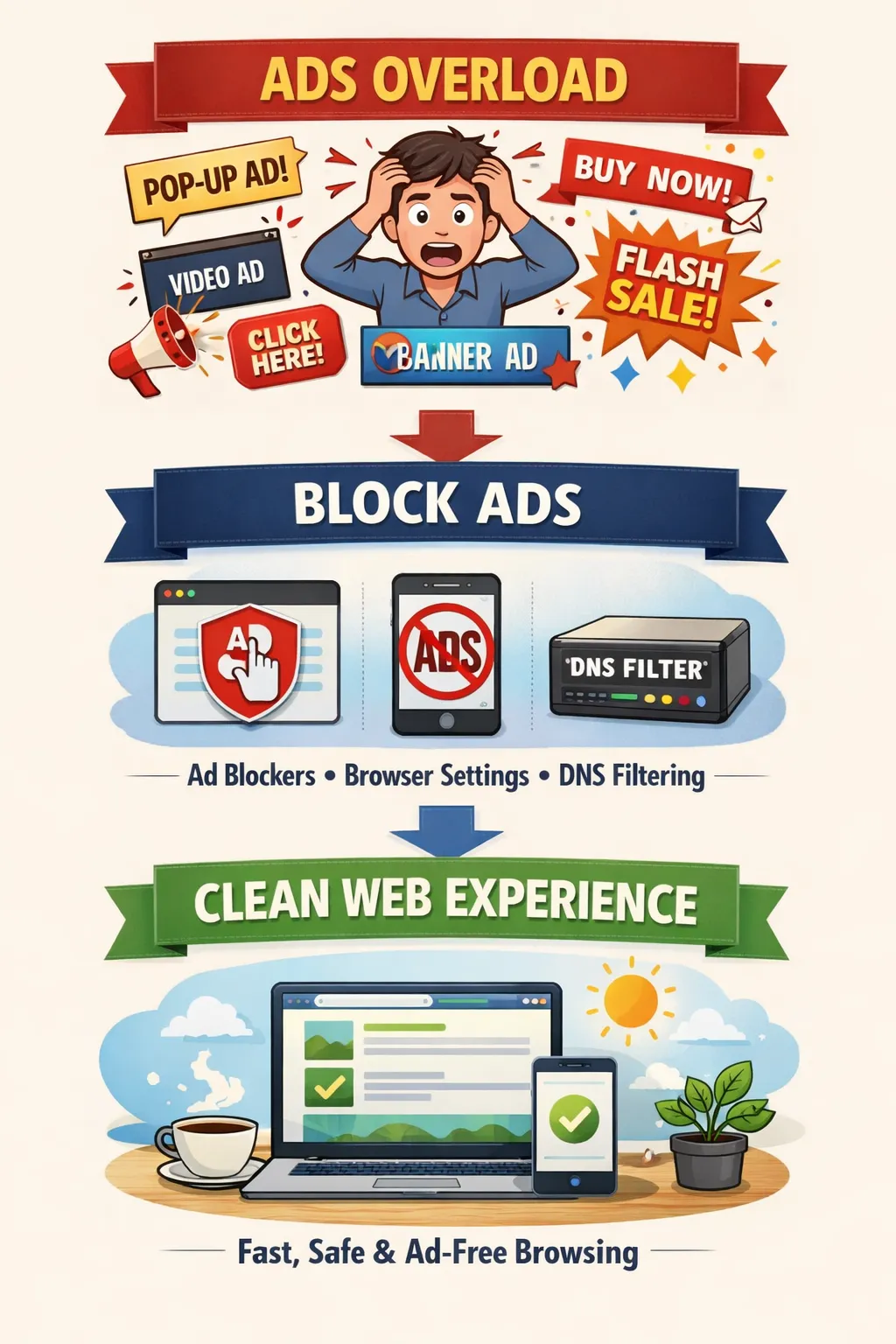 인터넷 광고 차단 (설정 방법, 장단점, 추천)