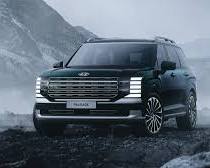 검정색 현대 팰리세이드 정면