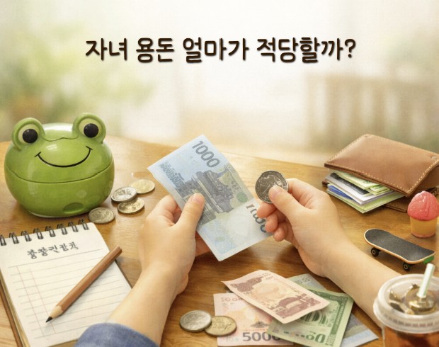 자녀 용돈과 관련된 사진