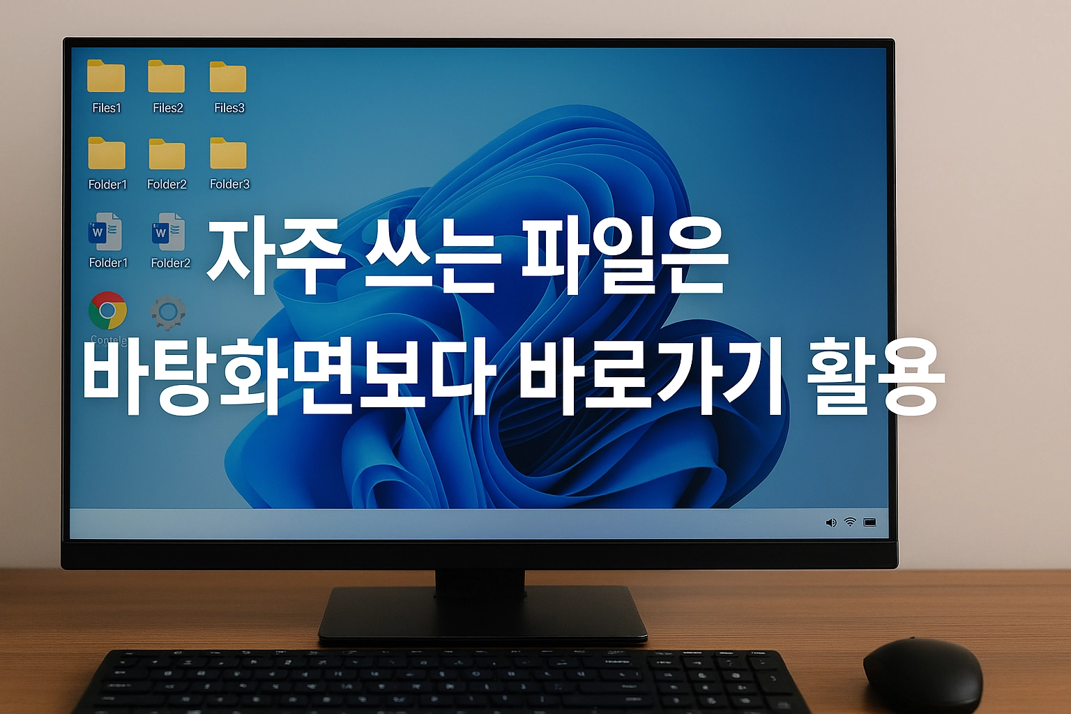 더 똑똑한 파일 정리법: 바탕화면 대신 바로가기 활용하기