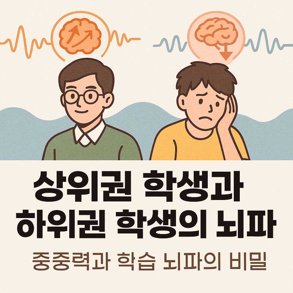 상위권 학생과 하위권 학생의 뇌파 차이|집중력과 학습 뇌파의 비밀