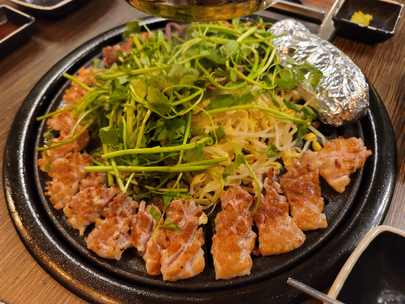 육풍 미나리 꽃삼겹살