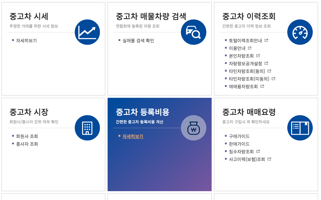 중고차 시가 표준액