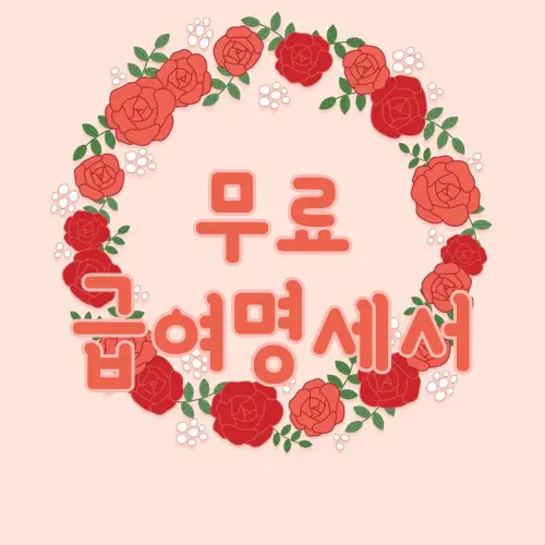 무료 급여명세서