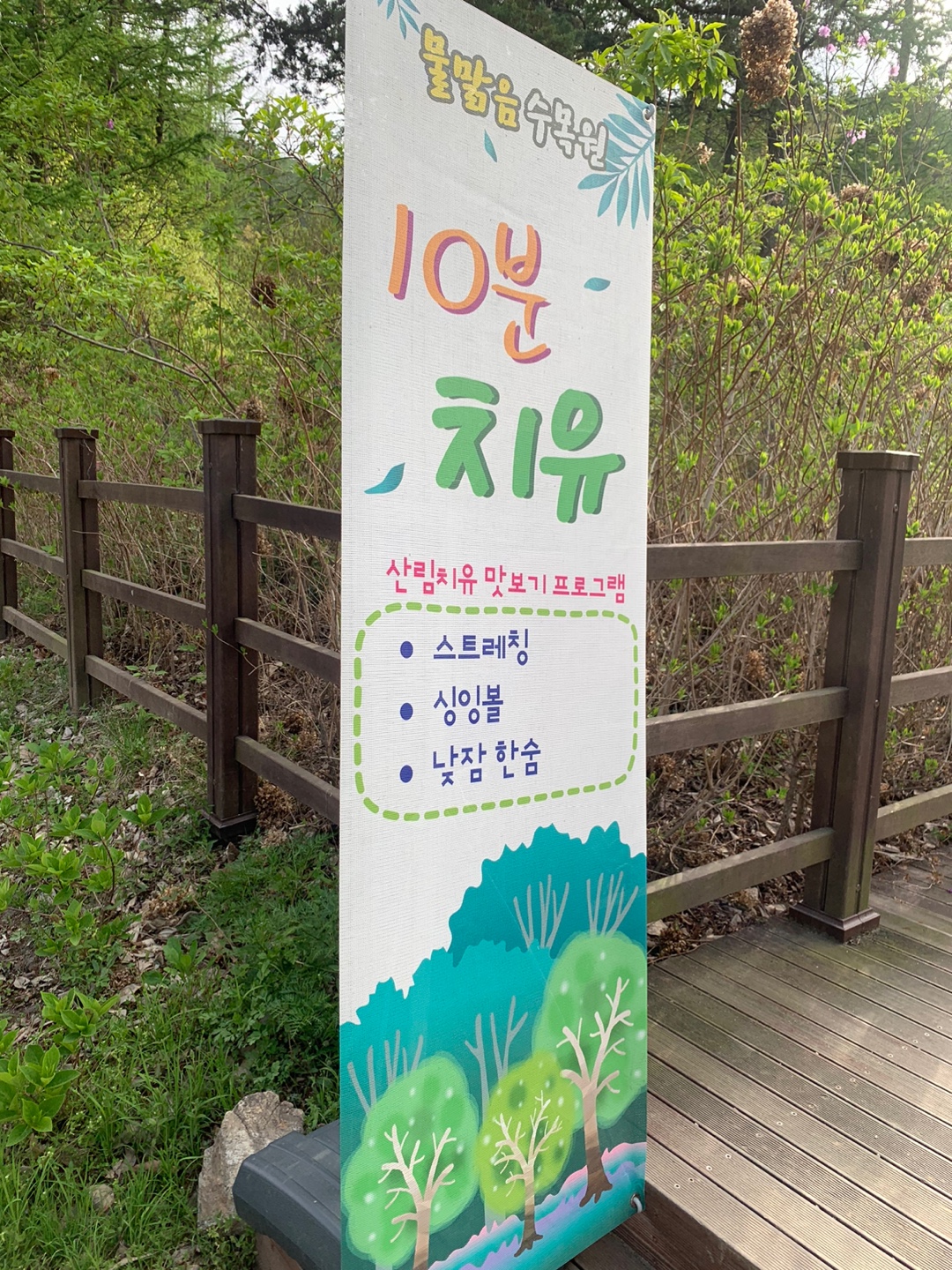 물맑음수목원 산림치유프로그램